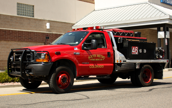 South Metro Fire Rescue - Brush 19 is a RAM 5500 4x4 that carries